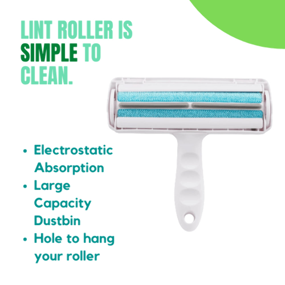 Professional Reusable Pet Hair Remover Roller for Furniture, Upholstery, Carpets, and Car Interiors